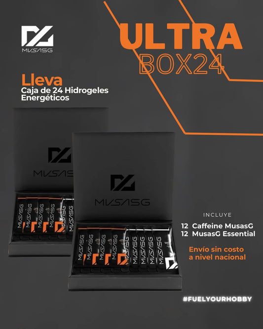 5. PACK UltraBox24: 24Hidrogeles (12 con cafeína y 12 sin cafeína)