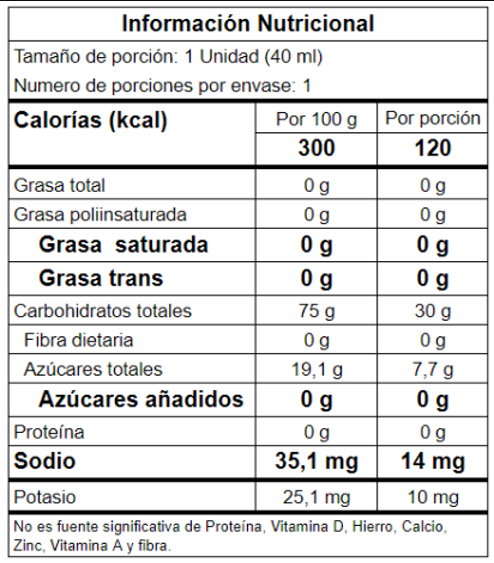 MusasGel Essential  40 ml / 30 g de carbohidratos